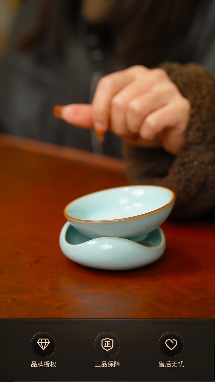 其他天青新品铜口茶漏不完美 简装