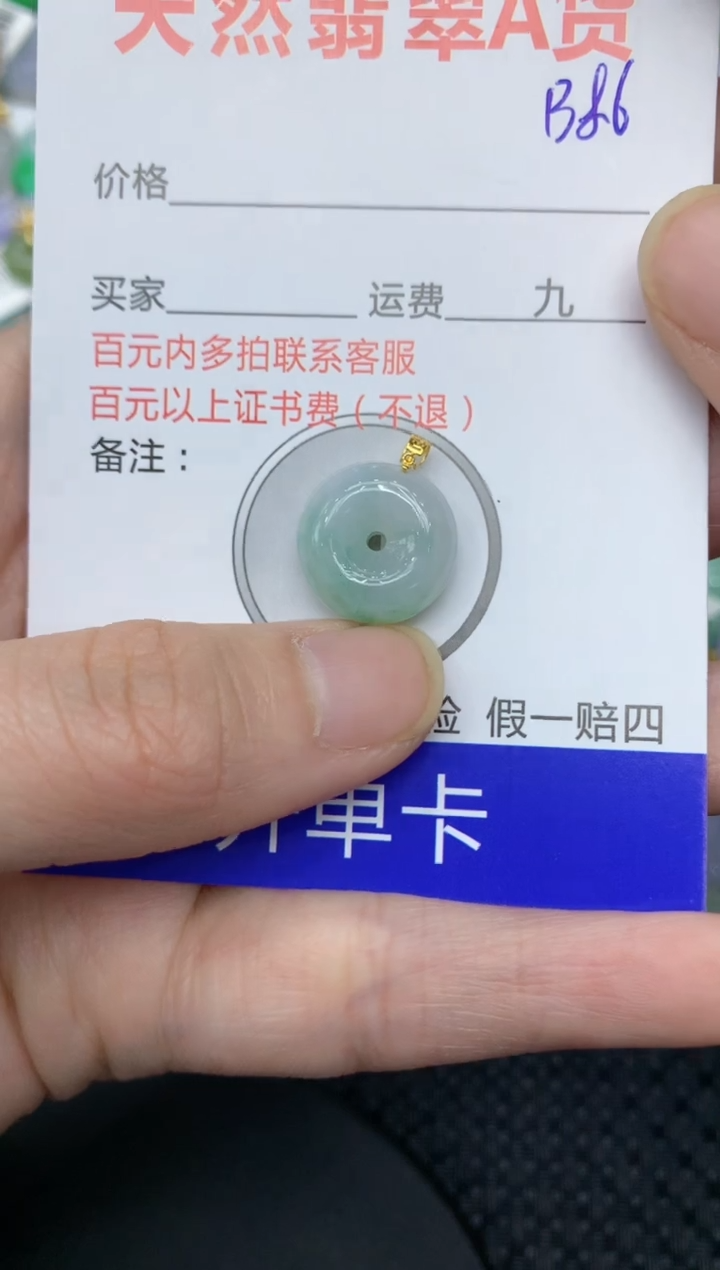 【闪购商品】翡翠颈饰18K金镶嵌111111111