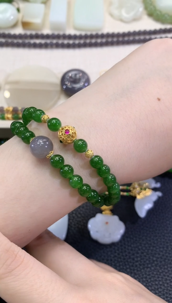 手串未镶嵌和田玉春日珠宝 D47多样性一件发