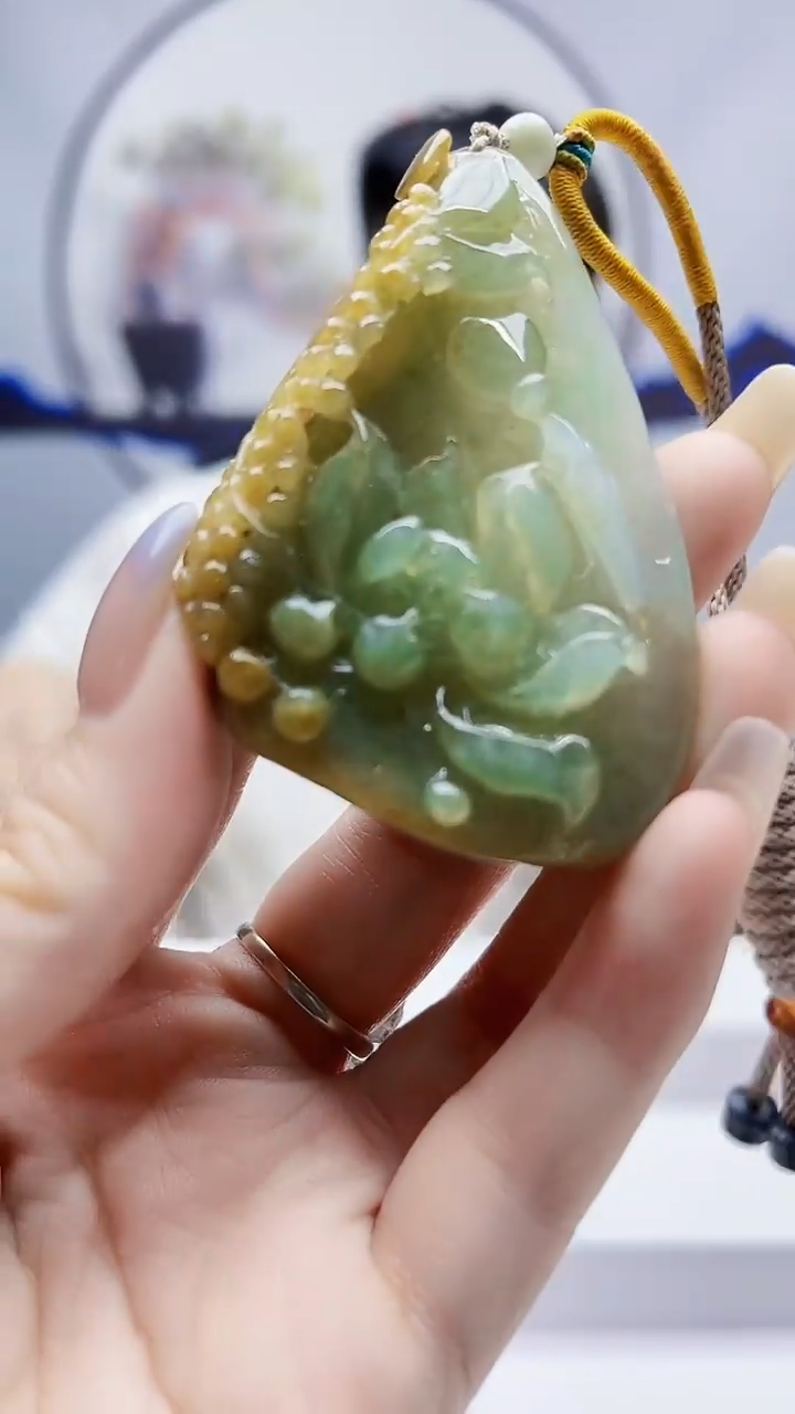 未镶嵌定制翡翠毛货-挂件45