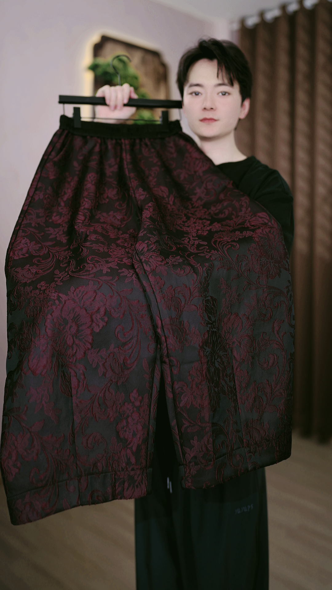 赤繁新款气质百搭高腰加绒加厚阔腿裤（DP24/雨愈/芝/旭）