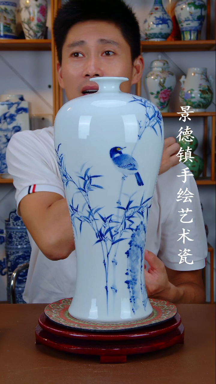 现代景德镇手工手绘陶瓷摆件16