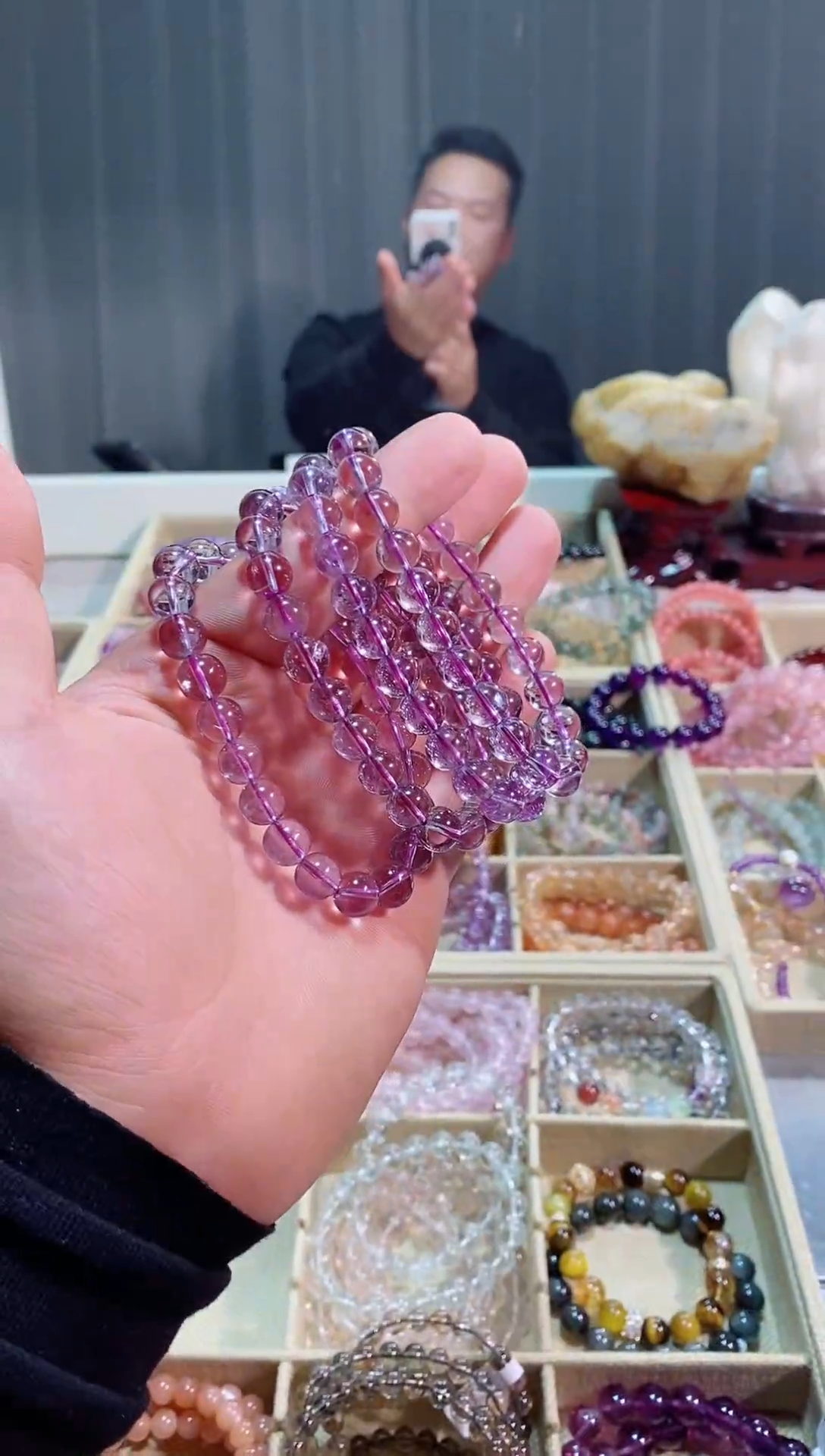 【闪购商品】紫晶手链未镶嵌巴西紫水晶9M+（多样性发其一）