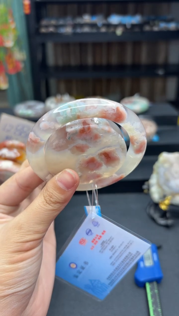 【闪购商品】石英质玉手镯未镶嵌282（56圈赠送镯心）