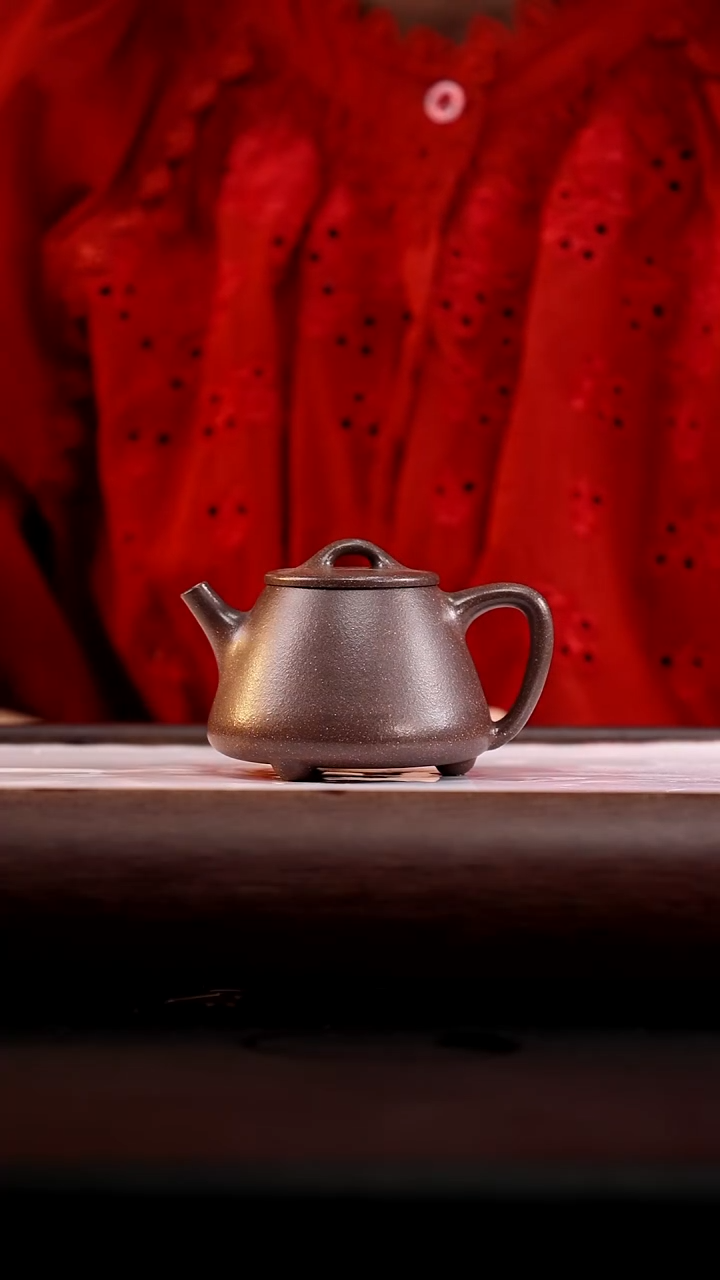 茶壶紫砂古天青高石瓢