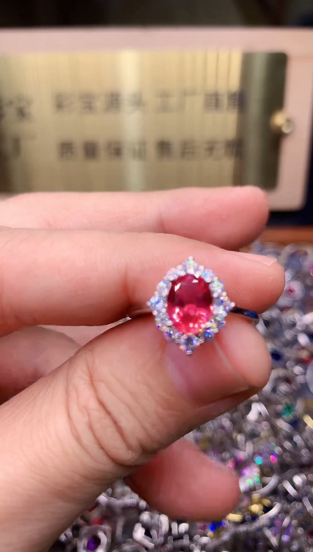 【闪购商品】蓝宝石戒指银S925镶嵌........