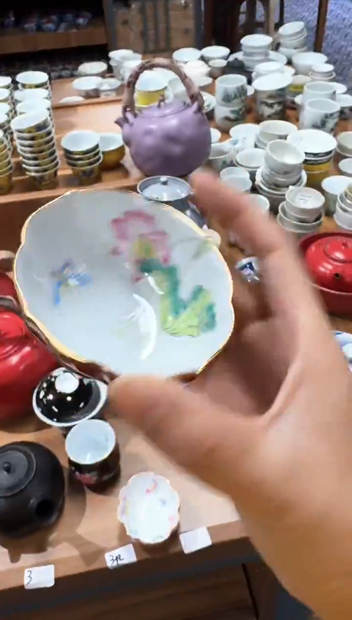 千万仓库 早点炸完回家过年 茶具 红