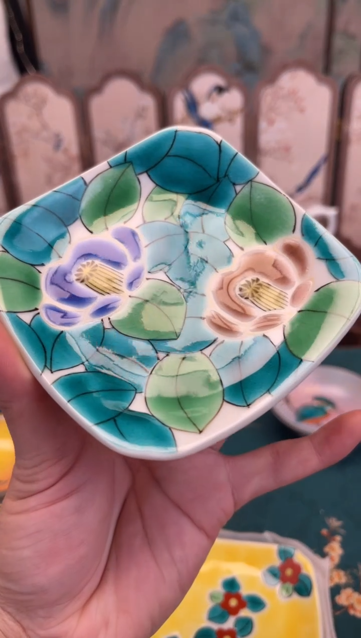 瓷片毛*六六工艺品高端进口瓷器