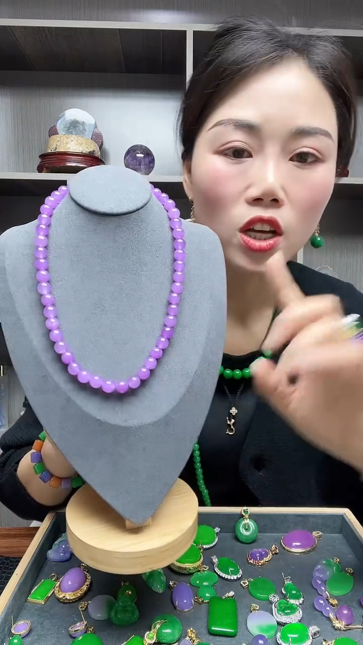 【闪购商品】翡翠项链14K金镶嵌项链