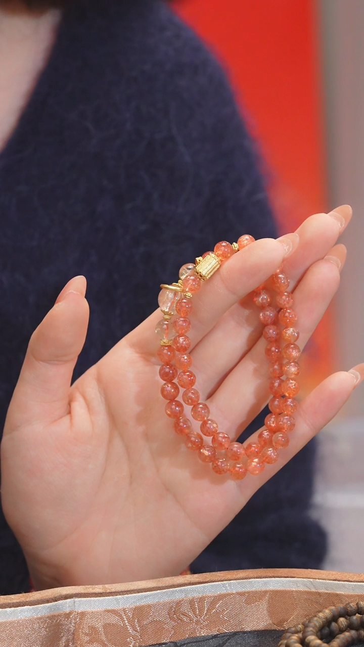 【闪购商品】长石手串未镶嵌多样性发 卡5-6@@W8299