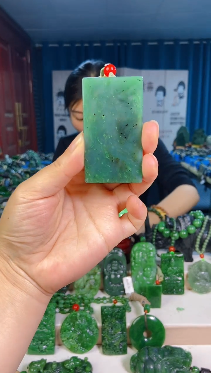 和田玉未镶嵌挂件1