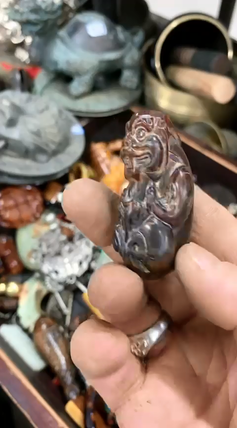 【闪购商品】一物一拍编号牛角貔貅