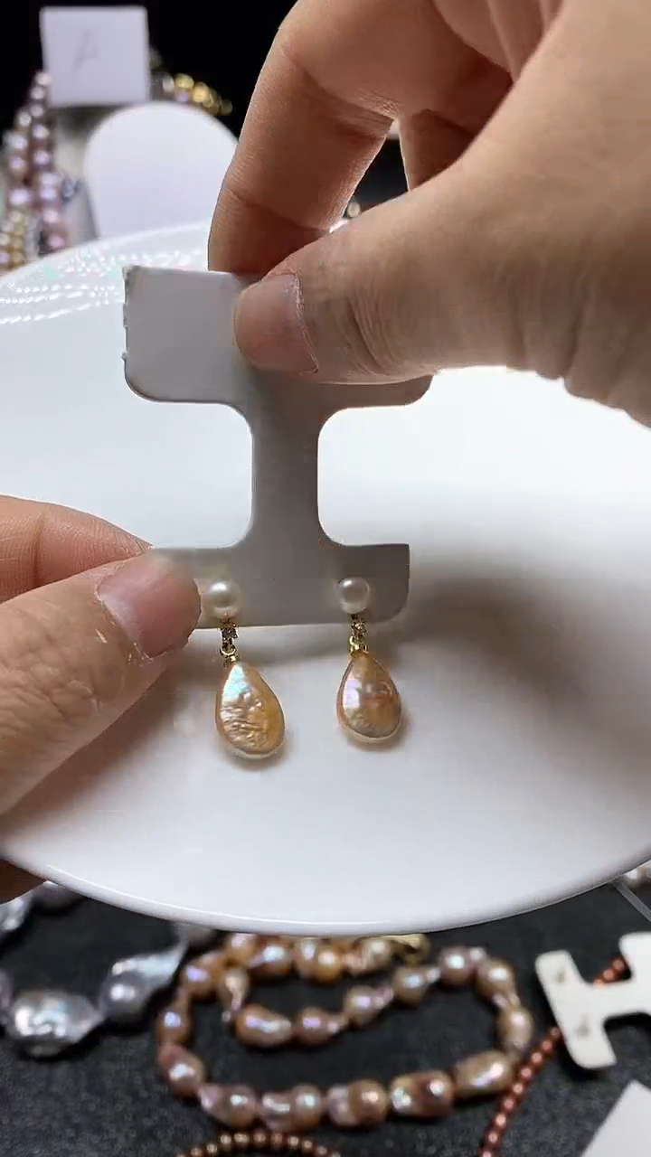 【闪购商品】淡水珍珠耳饰未镶嵌多人