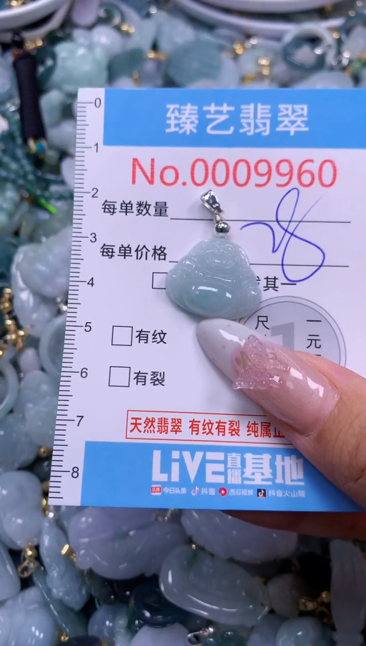 翡翠未镶嵌颈饰9960