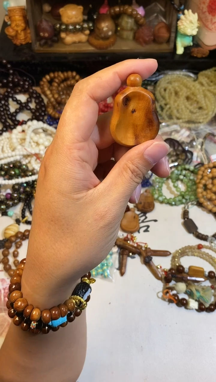 非洲檀香手串/手链雷击枣木扁葫芦