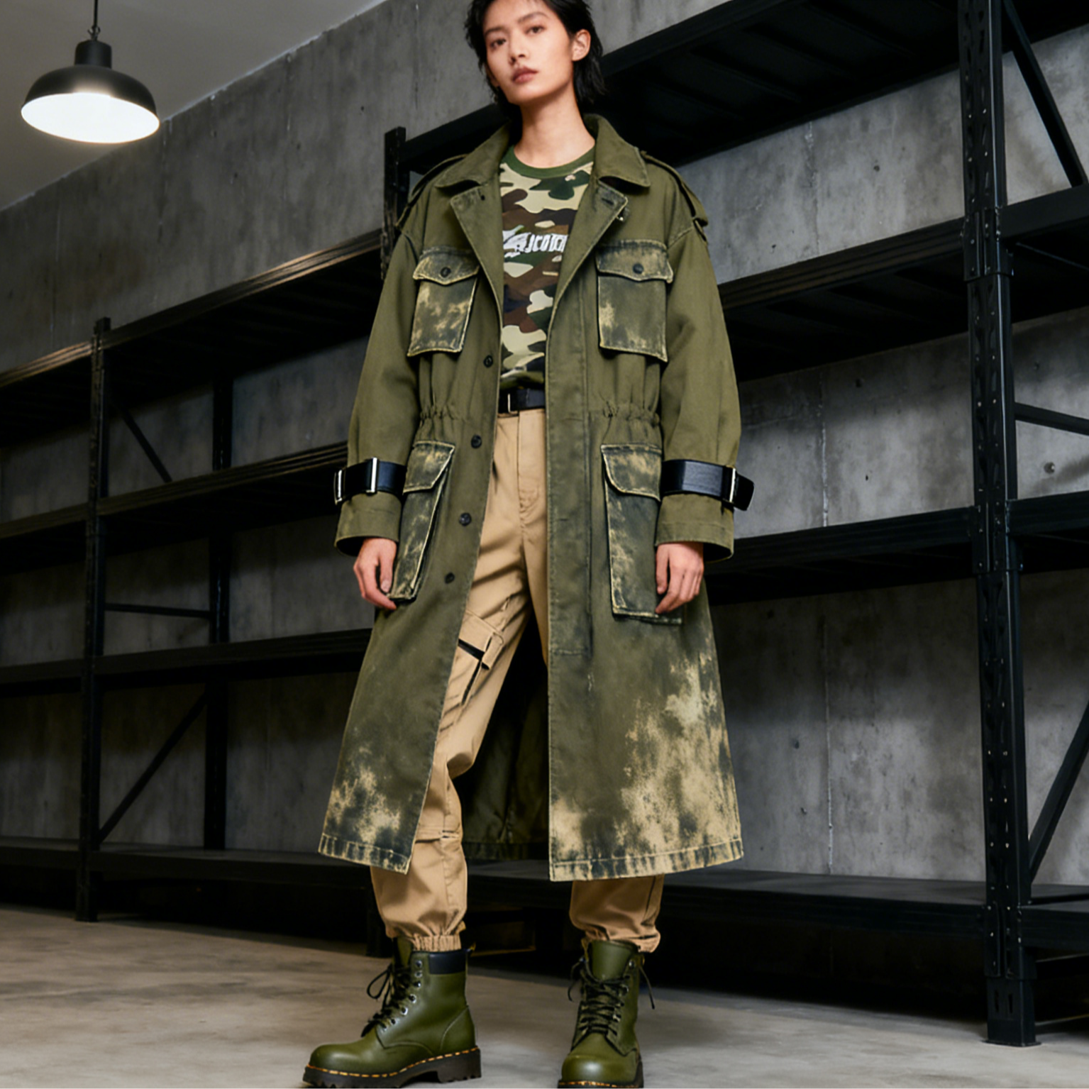 秋冬新款风衣南油原创品牌风衣外套羽绒