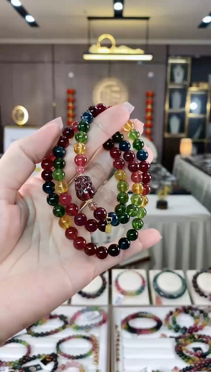 【闪购商品】碧玺三圈手串未镶嵌（多样性发一条）hon