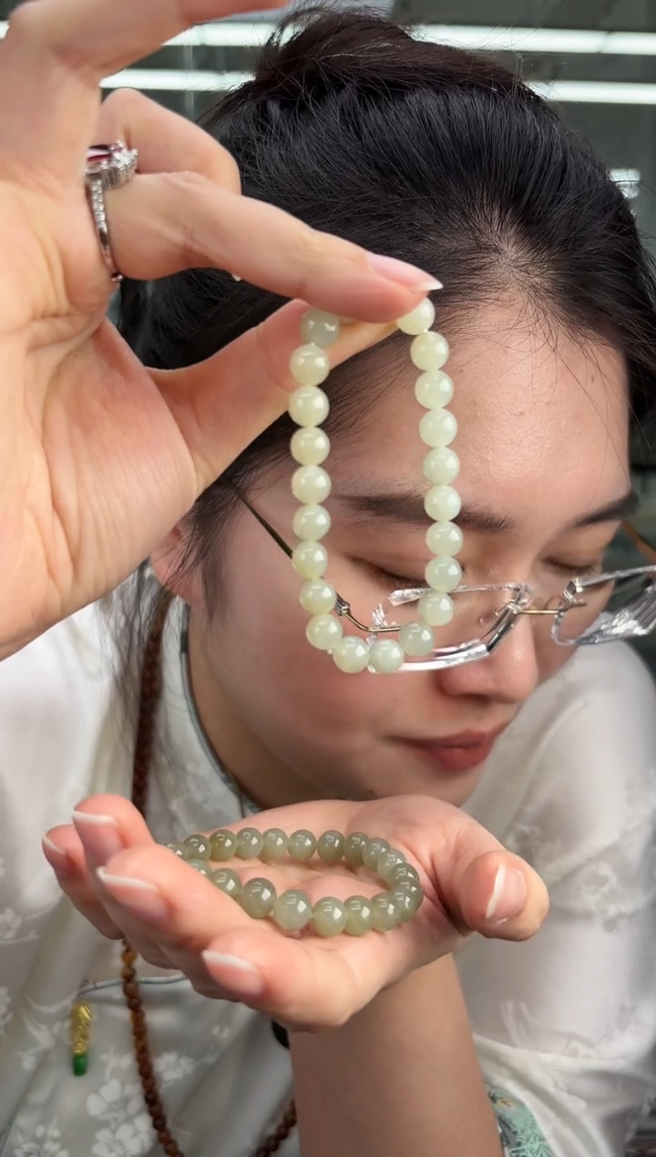 【闪购商品】和田玉手链未镶嵌P-1手串