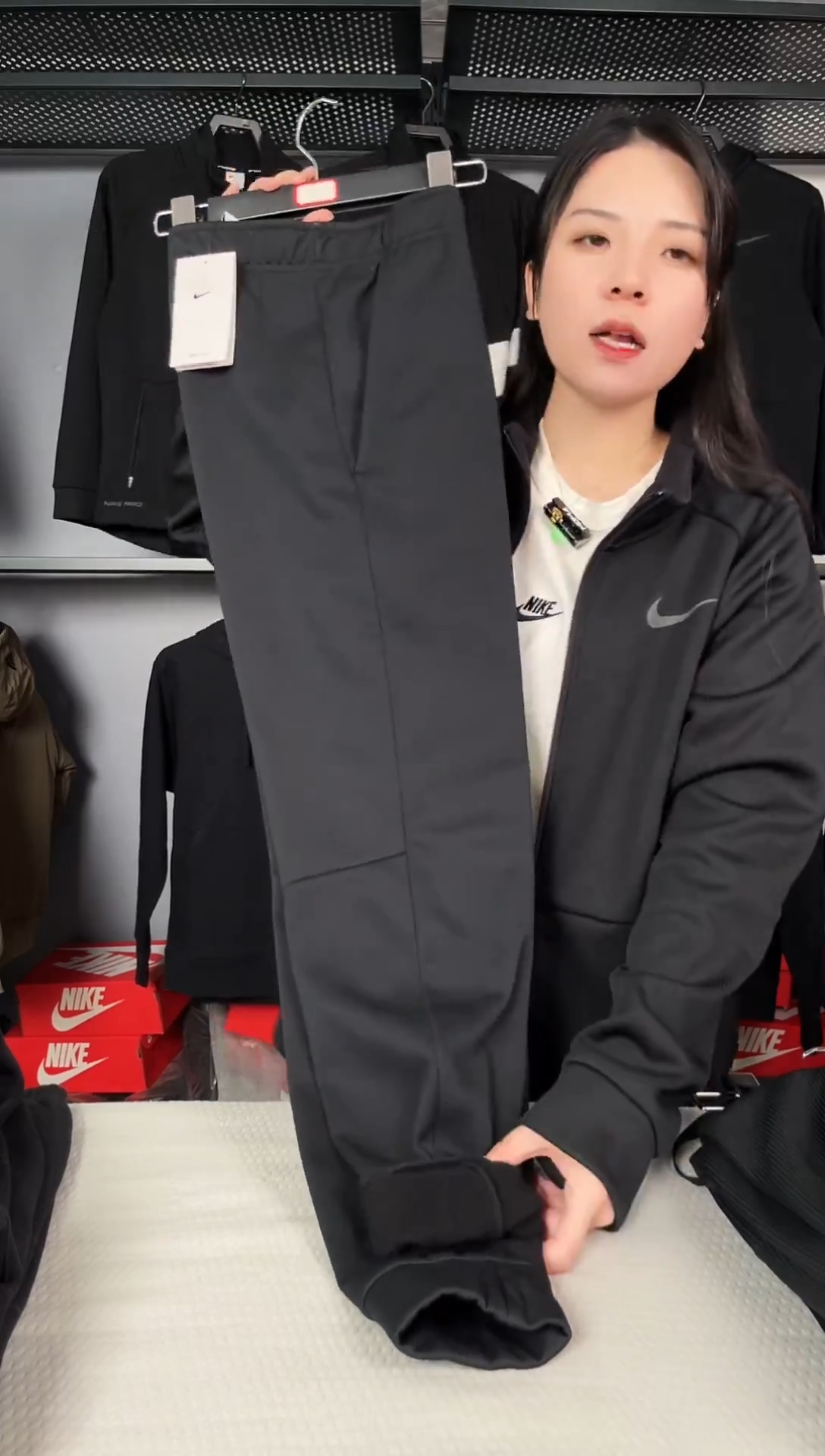 932255黑标薄绒束脚裤 2XL码170-200斤