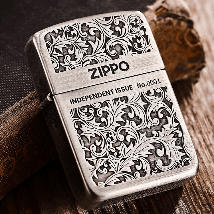 ZIPPO正品打火机/1941熏银雕刻中标唐草-经典复古【达人专属】
