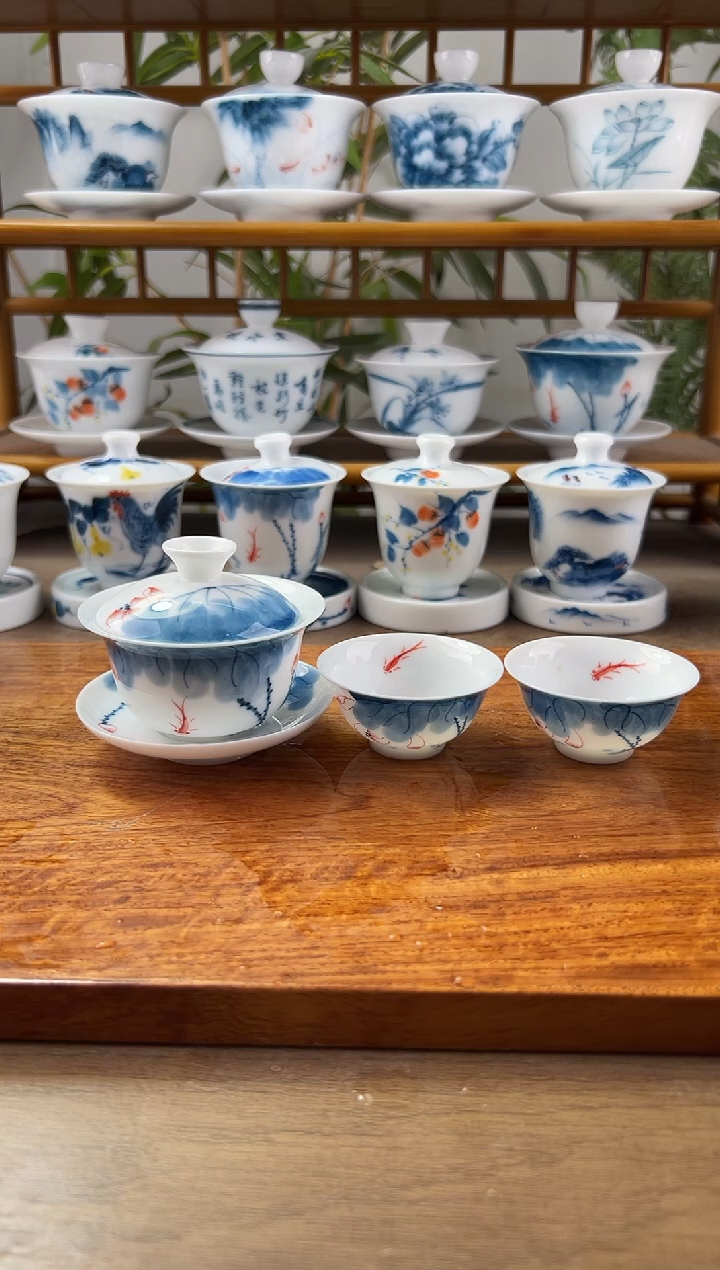 微瑕线条莲80ml三才+小玉兰杯2个