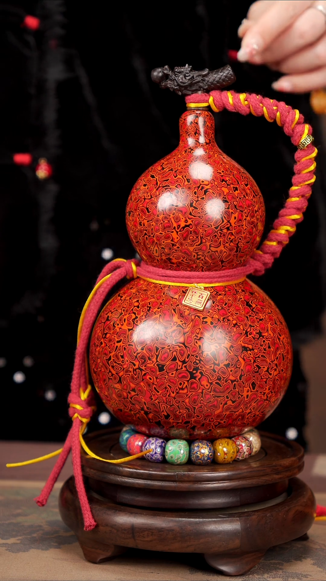 【闪购商品】84易林高端工艺大漆酒葫芦--988