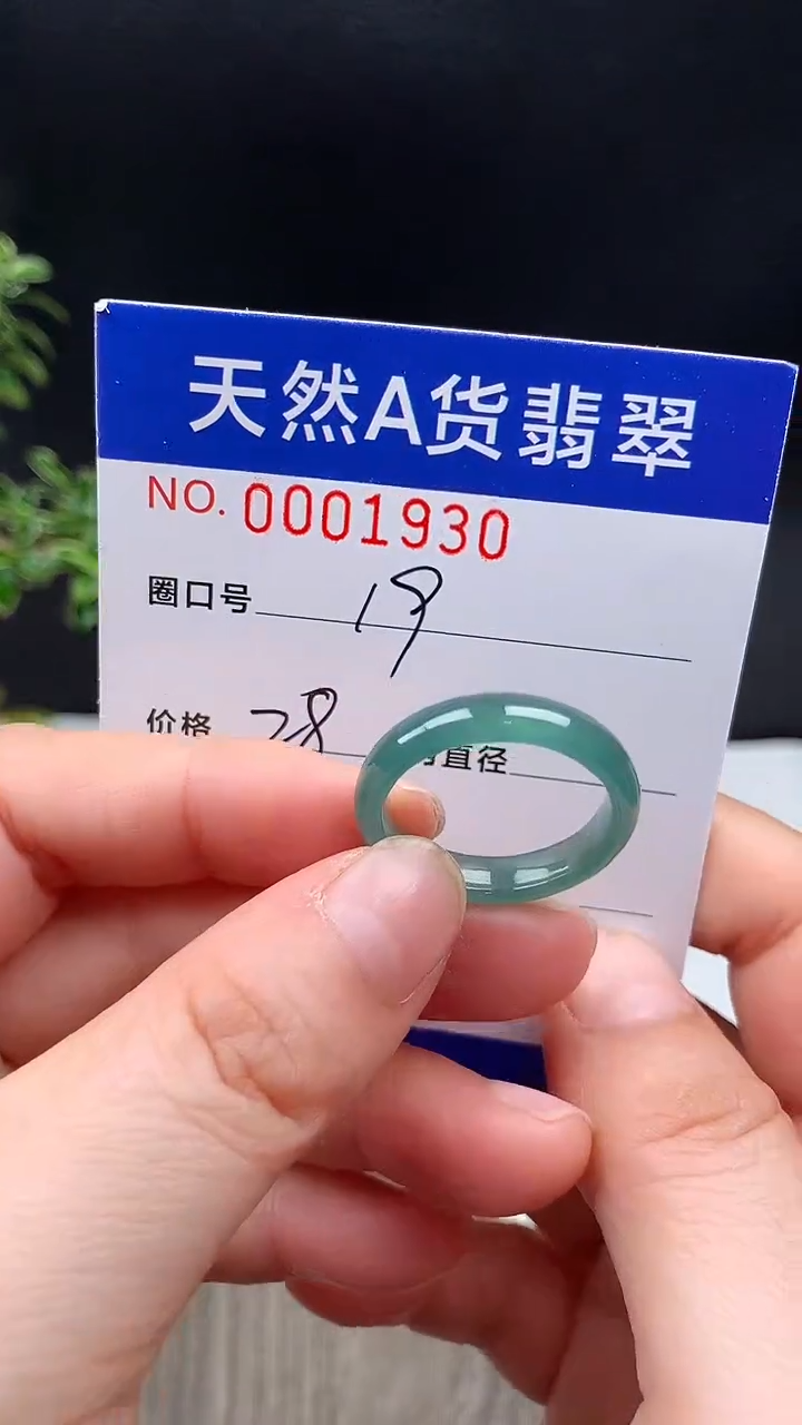 未镶嵌戒指翡翠19#