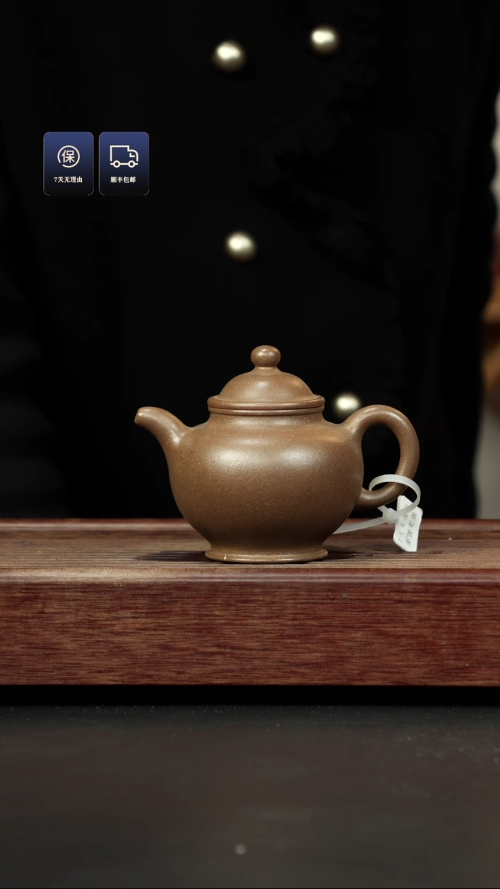 【闪购商品】紫砂茶壶鲨皮青 香槟金 高掇只