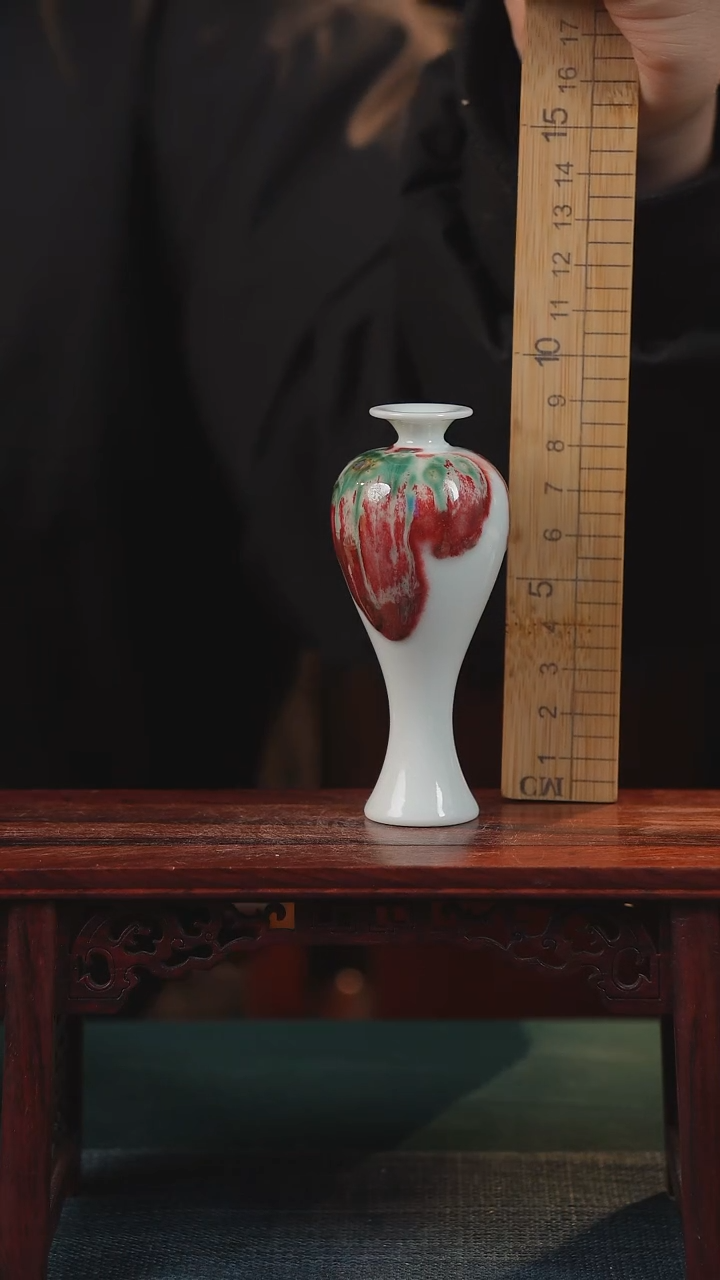 【闪购商品】摆件纯手工原创高温陶瓷〖红包翠釉里红〗
