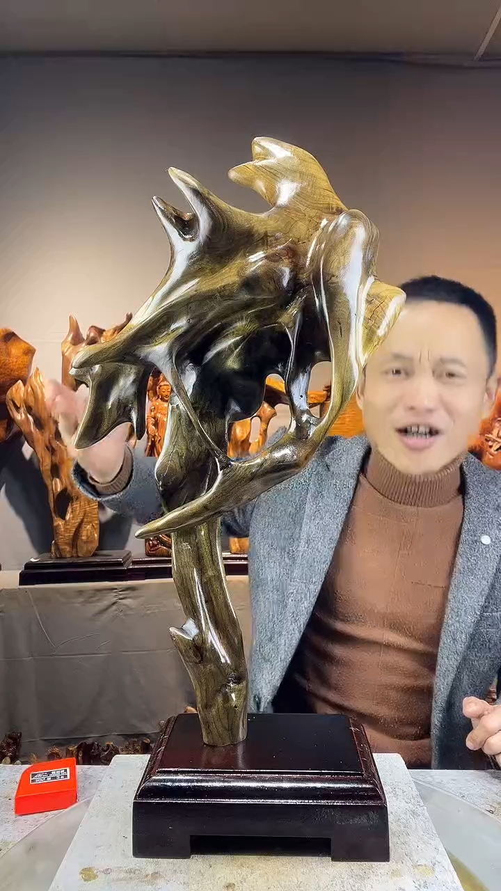 金丝楠顺*小叶桢楠随行摆件46