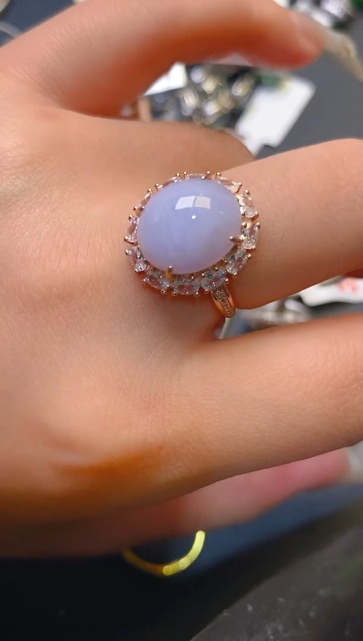 【闪购商品】翡翠耳饰银S925镶嵌天然A货翡翠1