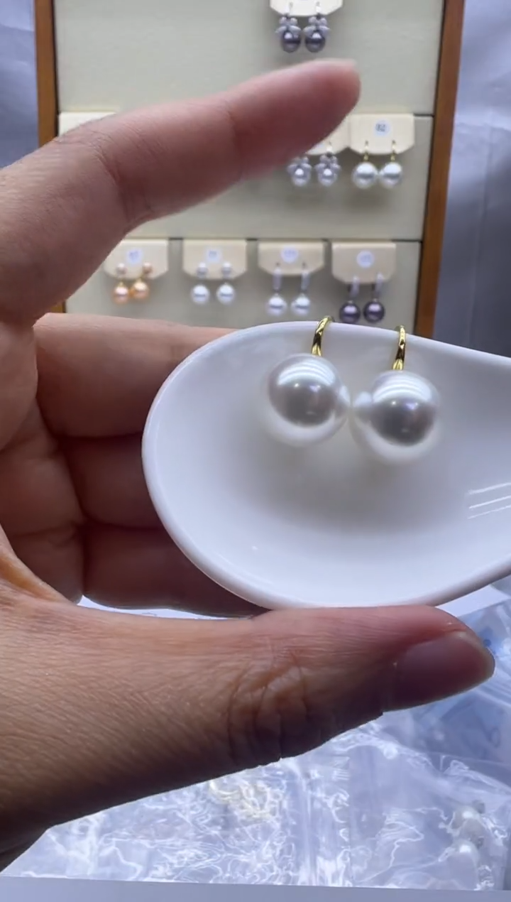 未镶嵌耳饰淡水珍珠098