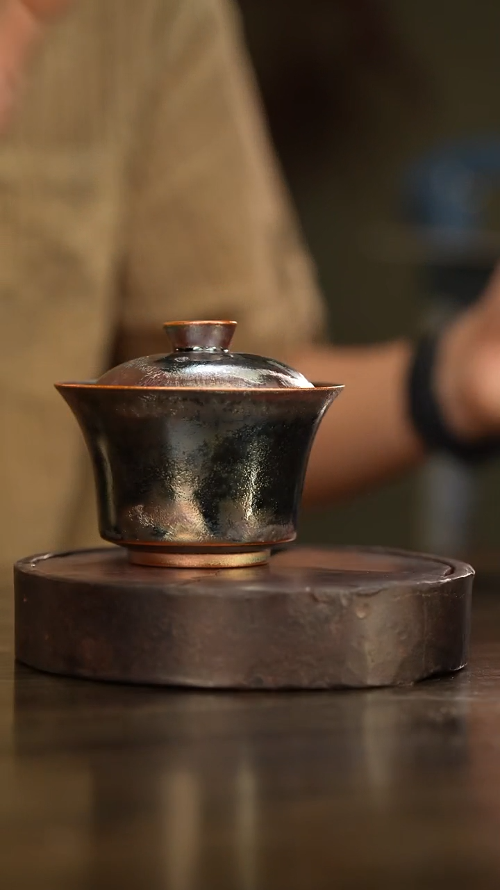 柴房陶瓷柴烧31盖碗