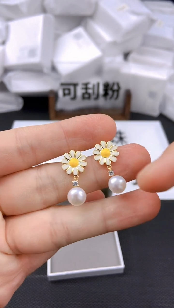 未镶嵌耳饰淡水珍珠ED1006