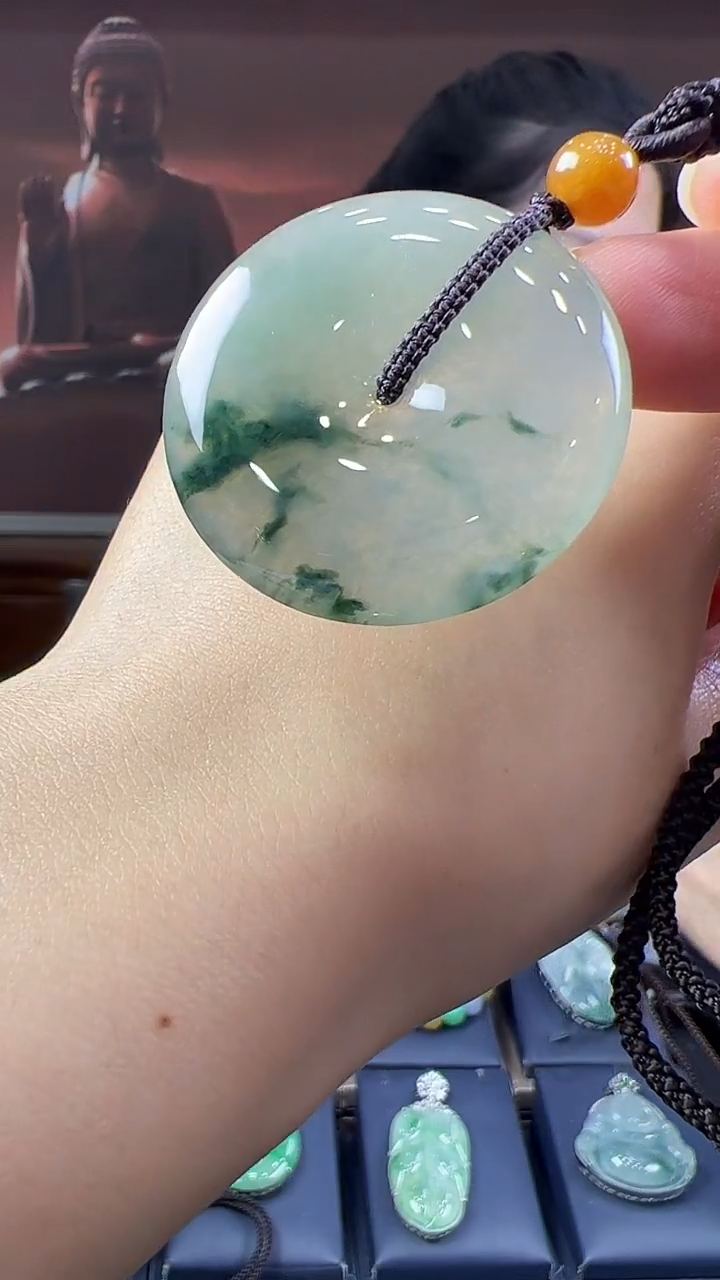 未镶嵌挂件翡翠平安扣