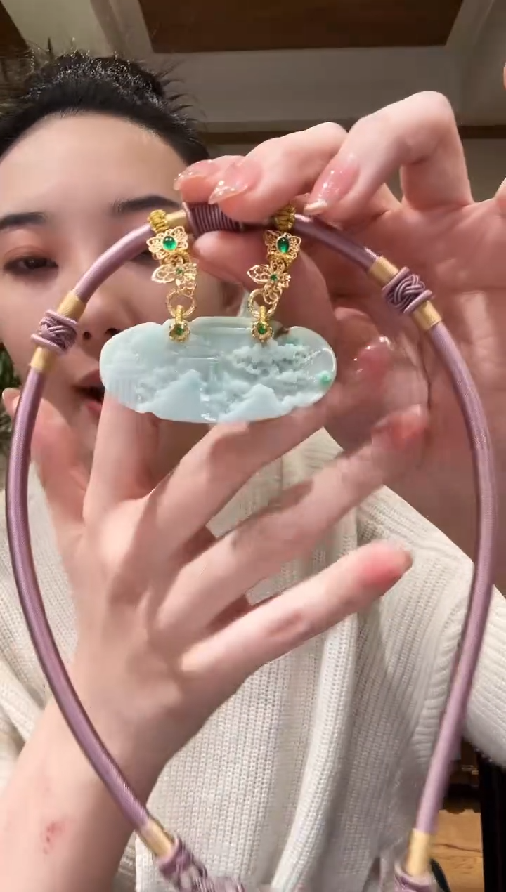 【闪购商品】翡翠颈饰未镶嵌国风