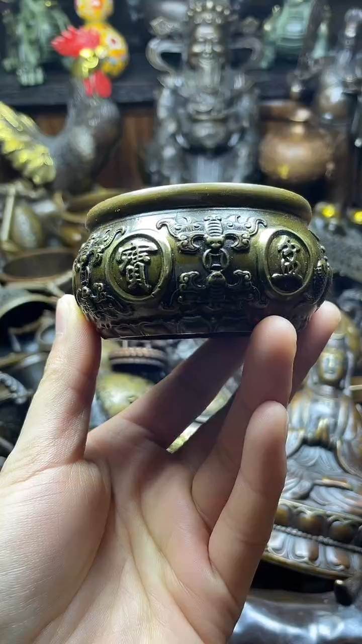 闪购链接，点击下单，有运费险，铜摆件