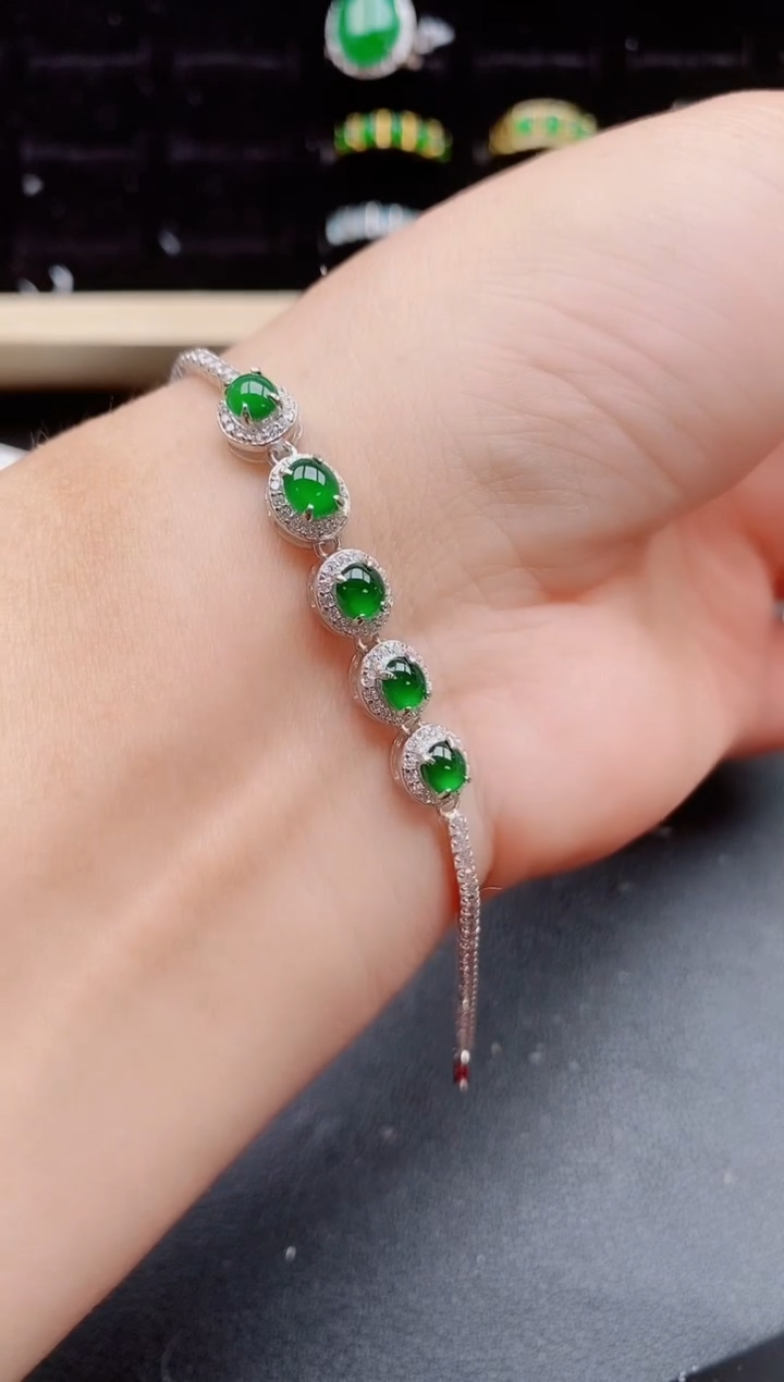 【闪购商品】翡翠戒指银S925镶嵌1321312