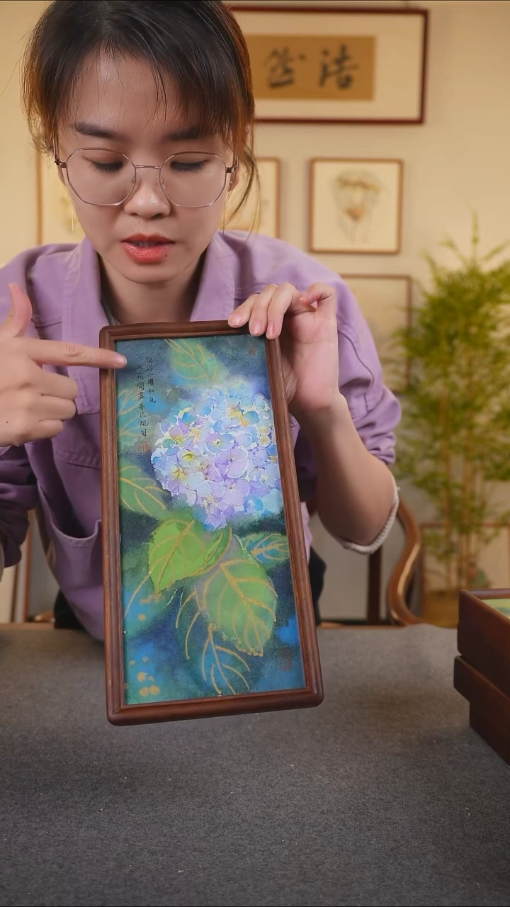 横款鹿鸣现代美术馆-岳倚竹老师作品