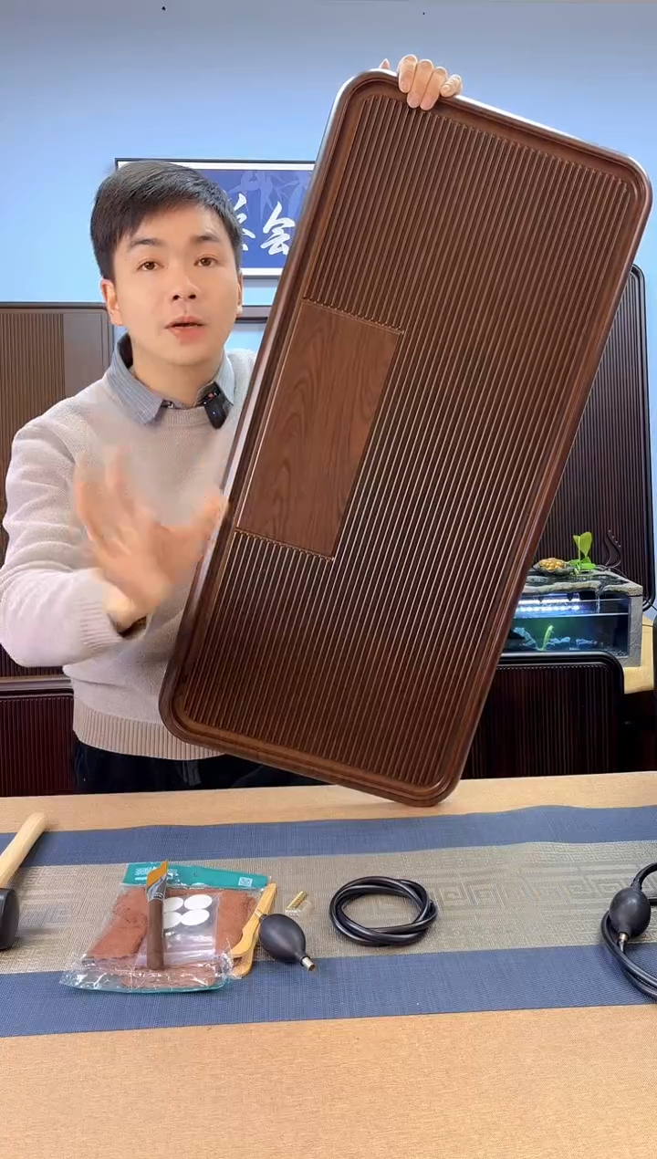 【闪购商品】凌龙黄色款式茶盘90*43*4