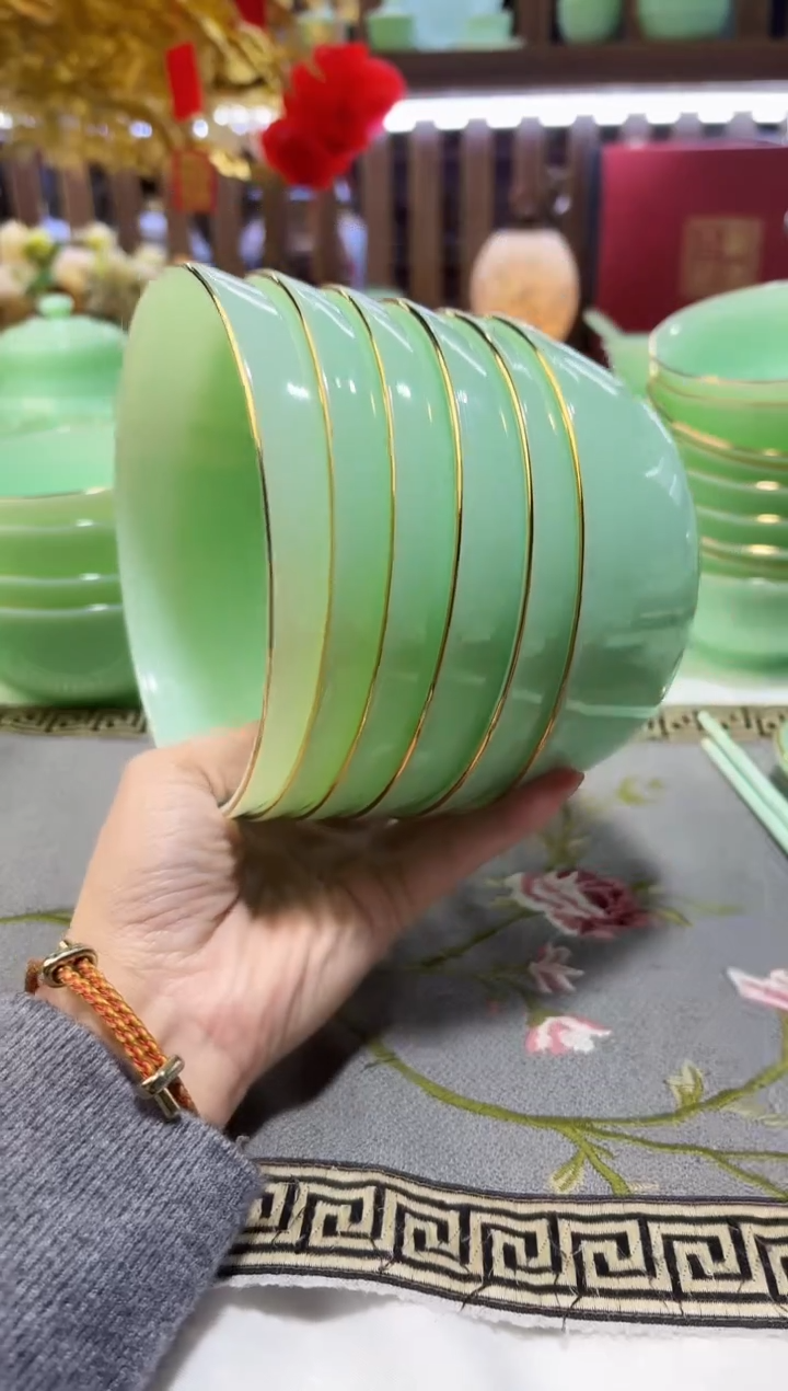 玉瓷 5.5英寸饭碗6个景德镇陶瓷