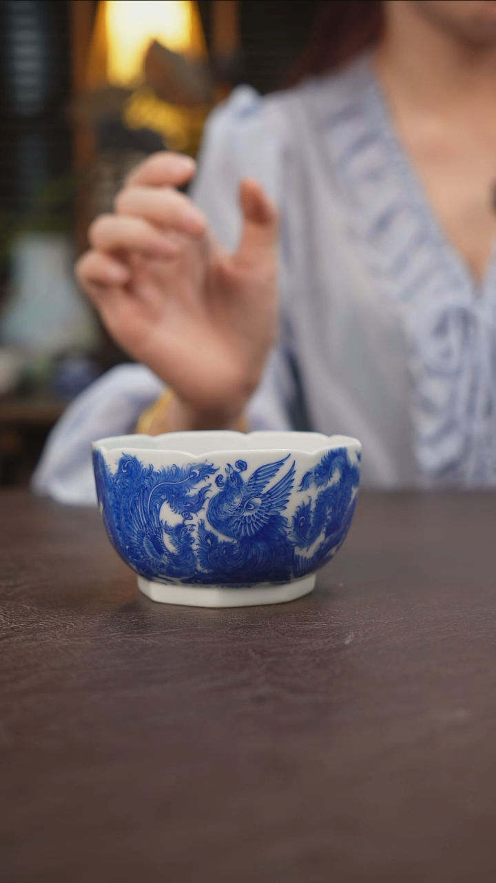 杯景德镇陶瓷杯碗柴烧多人O70