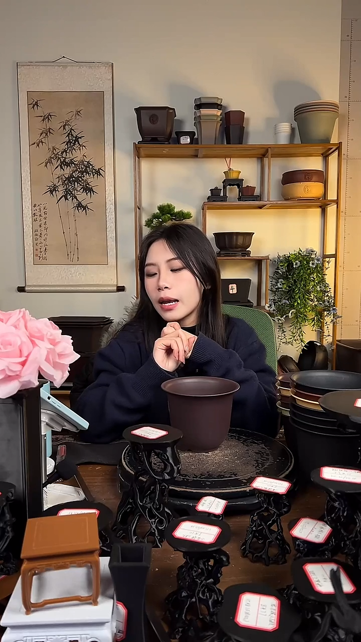 10只15口径金钟紫檀色