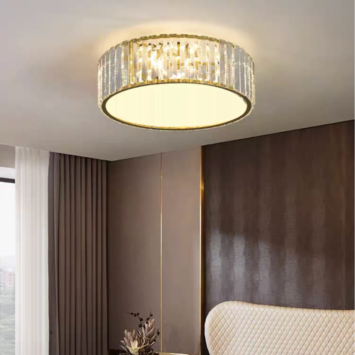 吸顶灯卧室吸顶灯轻奢简约大气客厅灯餐厅圆形吸顶灯卧室家用房间