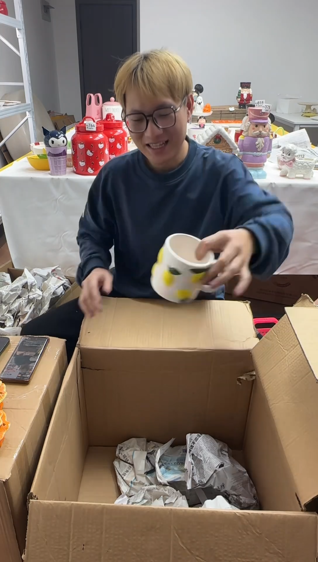 手工艺品琉璃满25包邮 微瑕陶瓷 不退不换