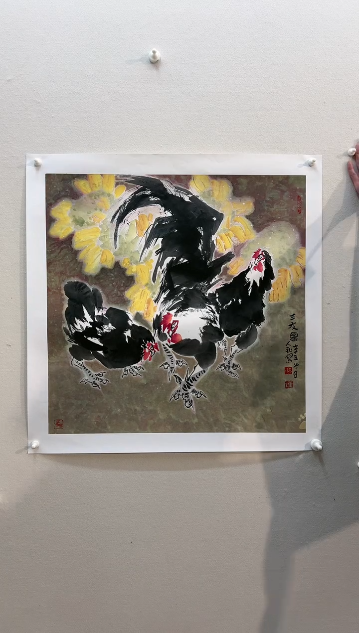 【闪购商品】国画绘画作品4平尺花鸟