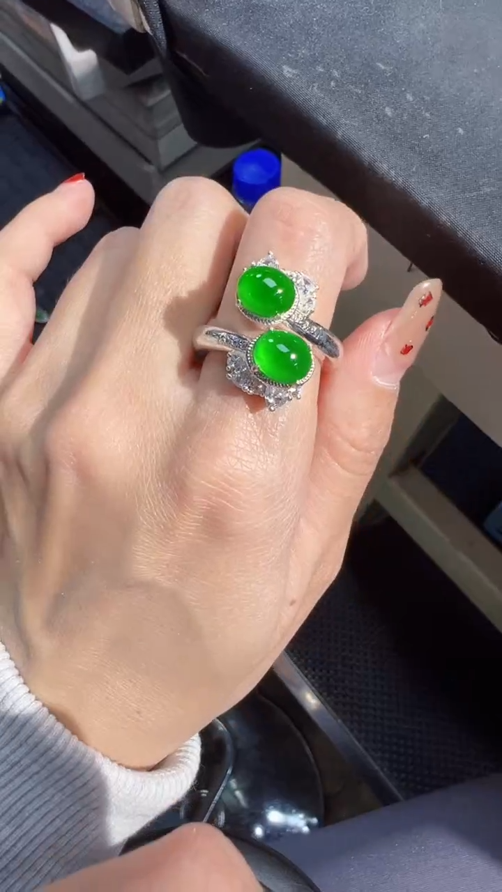 【闪购商品】定制翡翠未镶嵌蛋面商品多样性发货1