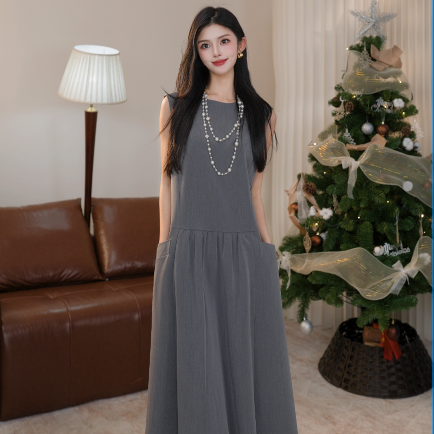 AMASS/阿玛施新款时装背心裙时尚气质连衣裙显瘦550023