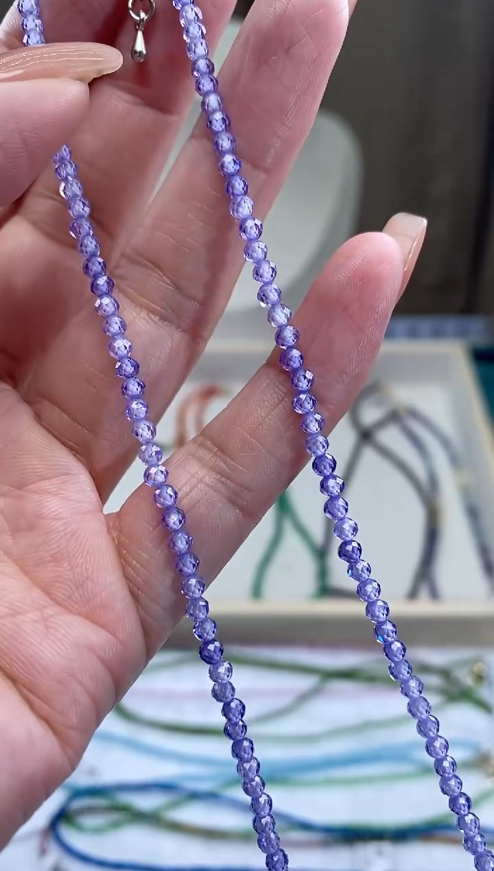 【闪购商品】钻石颈饰银S925镶嵌诗颜甄选珠宝SYZB47