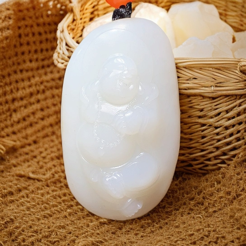 和田玉吊坠(不含链)未镶嵌